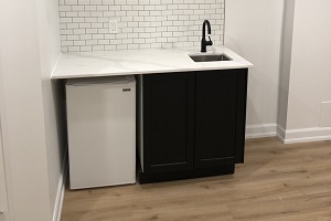wetbar in basement burlington